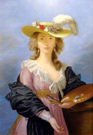 Élisabeth-Louise Vigée-Le Brun-Ritratto con tavolozza - 70x50